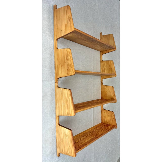 Arne Vodder Mid Century Scandinavian Modern Modular Pine Wall Shelf For Sale - Image 4 of 12