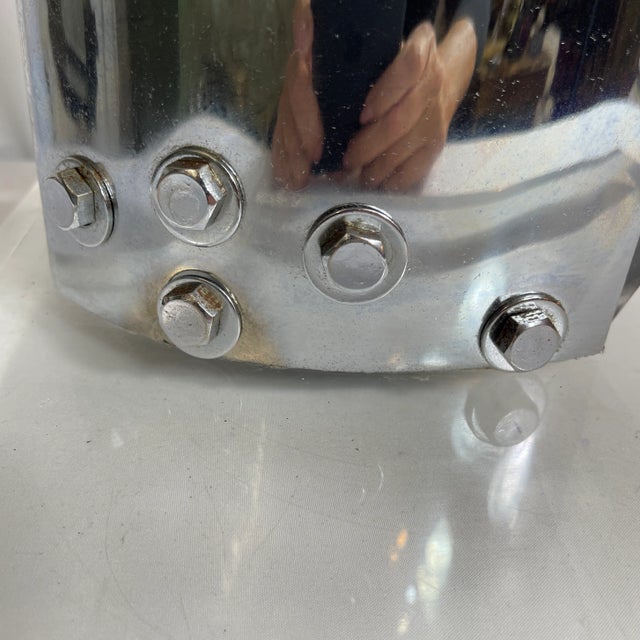 Rona Cutler Mid-Century Modern Lucite and Chrome Sculpture. Signed. Origin: USA