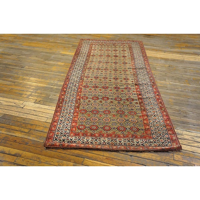 Antique Persian Serab rug. Size: 3'4" x 8'0". Antique Serab Hallway Runner Wool Rug, Country of Origin: Iran / Persia,...