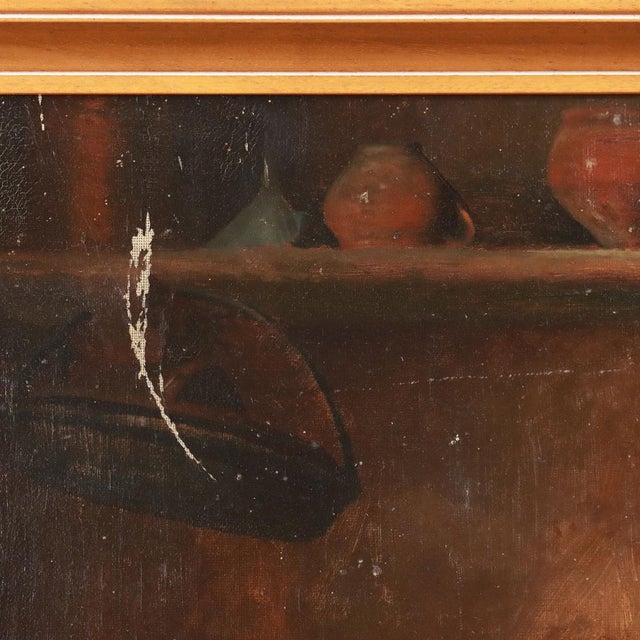 After G. Bellei, Interior Scene, Oil on Canvas, 19th Century, Framed For Sale - Image 7 of 12