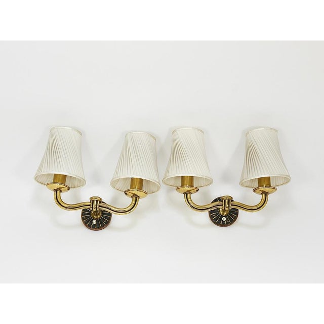 Viennese Modern Brass Sconces Wall Lights, Austria, 1940s, Set of 2 For Sale - Image 13 of 16