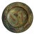 Vintage Indian Brass Trinket Dish With Etched Floral Detail For Sale