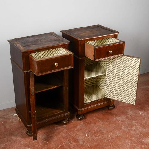 Late 19th Century Wooden Bedside Tables, Set of 2 For Sale - Image 5 of 10