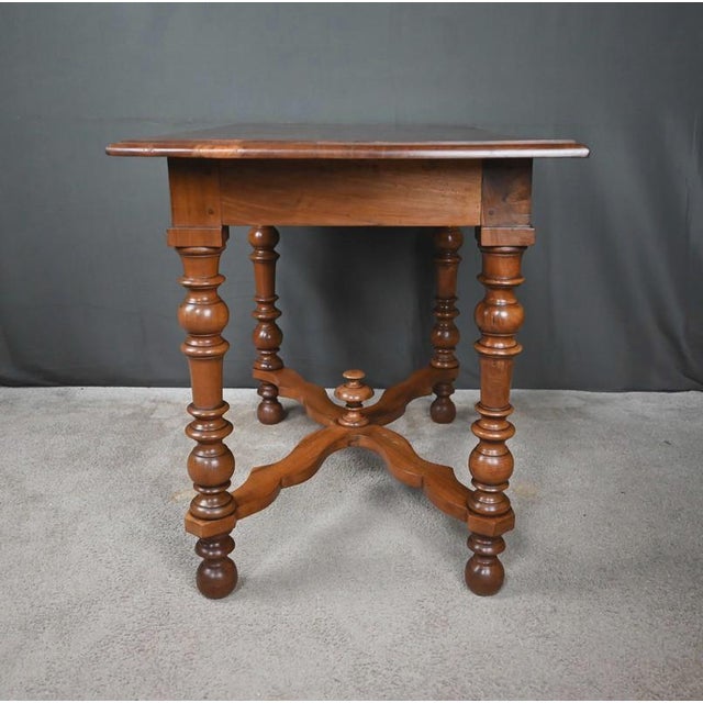Late 19th Century Louis Philippe Flat Walnut Desk For Sale - Image 18 of 18