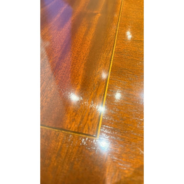 1970s Pair of Councill Craftsmen Mahogany Queen Anne Lamp Tables For Sale - Image 12 of 14