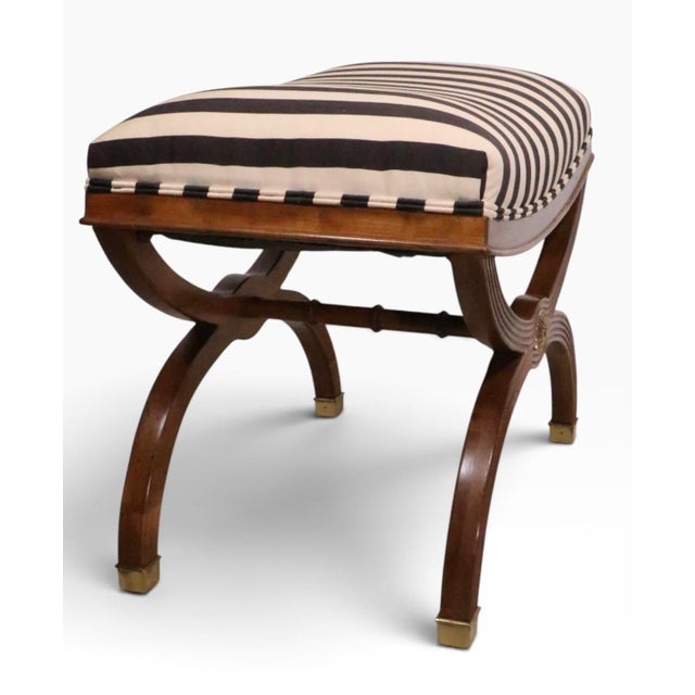 Pr. Regency Revival Bench Ottomans For Sale - Image 10 of 17