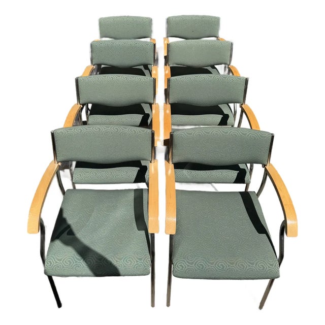 Set of 8 Geiger Breck Armchairs - Herman Miller / Modern Office Chairs For Sale