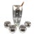 Dorothy Thorpe Martini Pitcher With 4 Roly Poly Glasses Muddle Spoon and Glass Stir Stick - Set of 7 For Sale