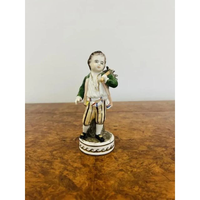 Porcelain Continental Figure, 1900s For Sale - Image 3 of 6