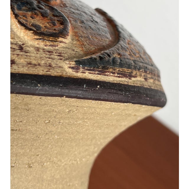 Mid-Century Modern Danish Studio Pottery Mushroom Vase in Stoneware by Haico Nitzsche for Søholm, 1960s For Sale - Image 13 of 18