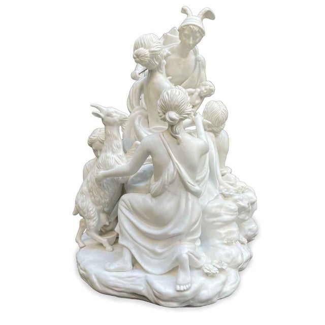 Biscuit Porcelain Centerpiece, 1900s For Sale - Image 10 of 11