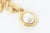 Chanel Vintage Chanel Gold Plated and Faux Pearl Clip on Dangle Earrings With CC's, 1993 For Sale - Image 4 of 7