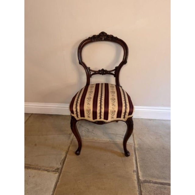 Antique Victorian Walnut Dining Chairs, 1860, Set of 6 For Sale - Image 6 of 7