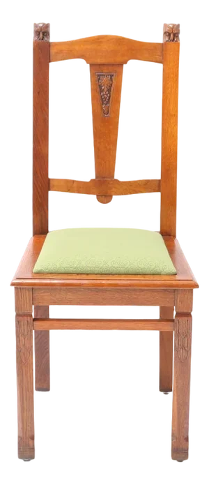Arts & Crafts Art Nouveau Oak Side Chair by Kobus de Graff, 1900s