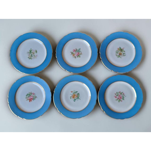 Paris Porcelain Dessert Plates, 19th Century, Set of 6 For Sale - Image 10 of 18