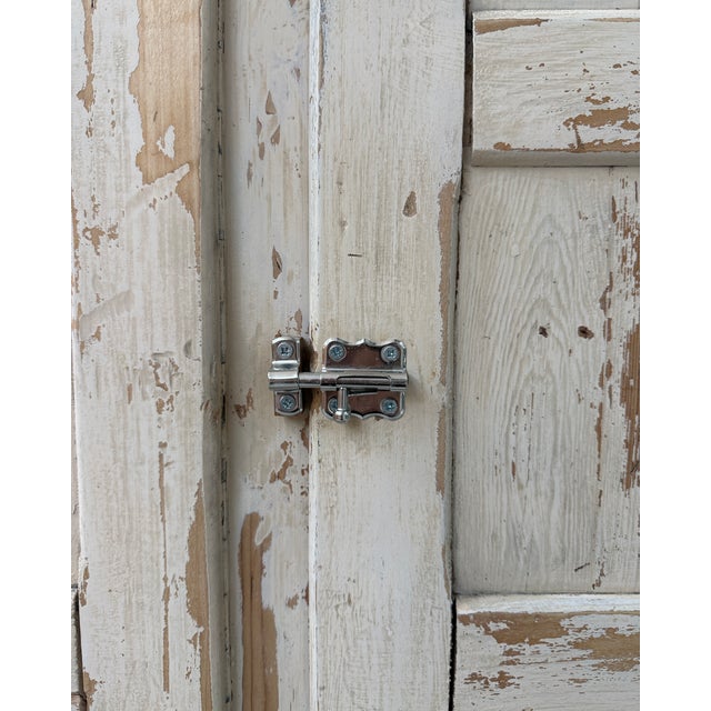 Vitage Patinated Wardrobe in Wood, 1940s For Sale - Image 11 of 16