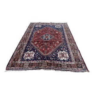 Large Vintage Knotted Rug For Sale