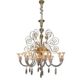 Venetian Murano Chandelier For Sale