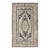 Vintage Turkish Oushak Rug With Ivory Field and Deep Blue Medallion Design For Sale
