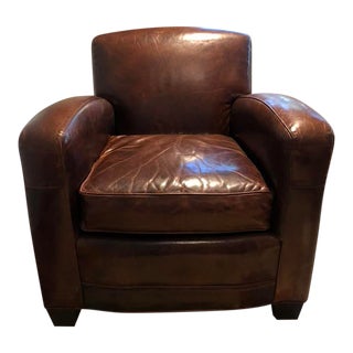 Mitchell Gold + Bob Williams Ellis Leather Chair For Sale