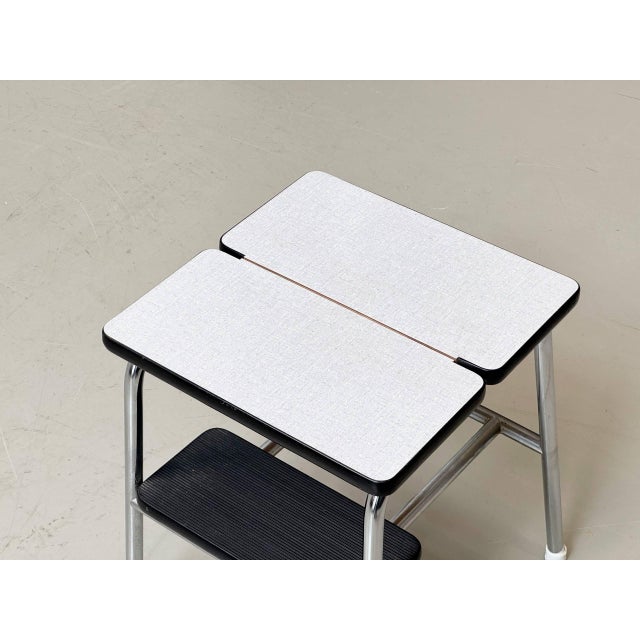 A functional yet distinctive step stool, swiss-made by kelko, manufactured in the 1960s or 70s. Typical of the era, this...