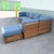 Vintage Boho Chic Cane and Oak Modular Sofa by Desoto - 6 Pieces For Sale - Image 4 of 12