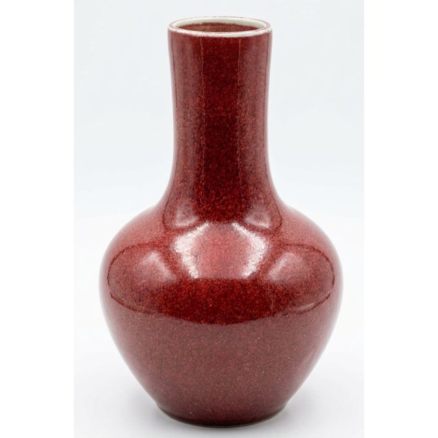 Early 20th Century Early 20th Century Chinese Sang De Boeuf (Oxblood) Glaze Vase For Sale - Image 5 of 6
