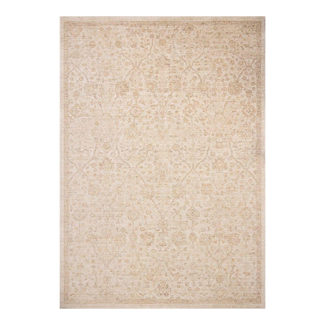 Chris Loves Julia x Loloi Palma Ivory / Sand 2'-7" x 7'-6" Runner Rug For Sale