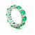 A luxurious full-eternity band crafted in 18K white gold and set with an uninterrupted circle of Colombian emeralds and...