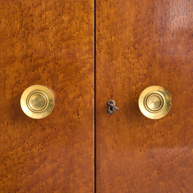 French Rosewood Sideboard with Brass Hardware, 1940s For Sale - Image 9 of 11