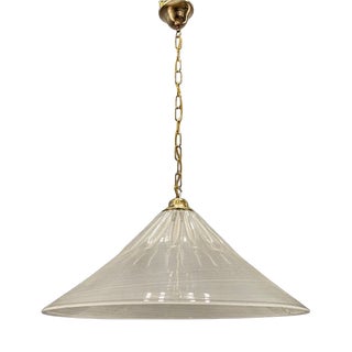 Mid-Century White Murano Glass Pendant Light with Black Rim, Italy, 1970s For Sale