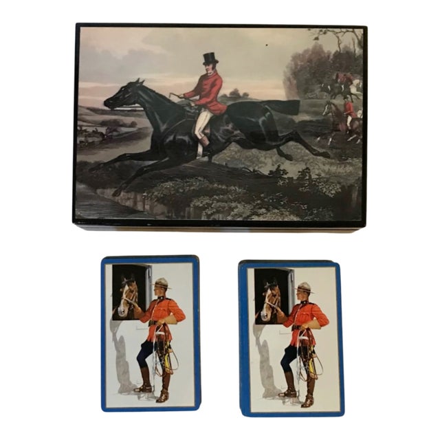 Vintage Equestrian Congress Double Deck Playing Cards For Sale