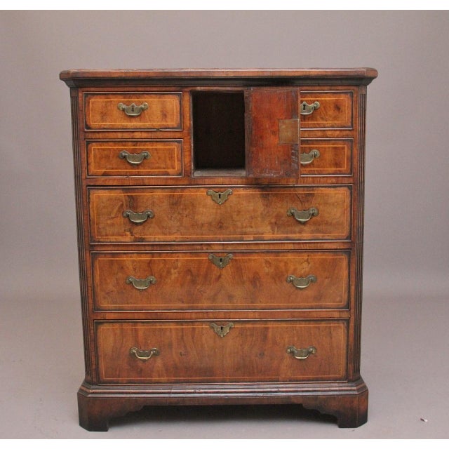 Brown Antique Early 18th Century George II Norfolk Chest For Sale - Image 8 of 13