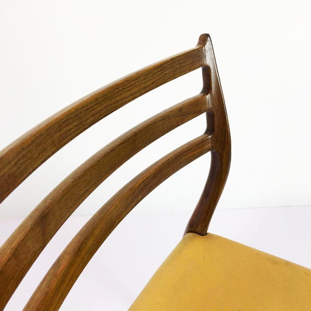 Mid-Century Modern Vintage J.L. Moller Chair. For Sale - Image 3 of 5
