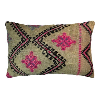 Vintage Anatolian Kilim Cushion Cover For Sale