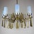 Blue Large Mid-Century Italian Sculptural Chandelier in Brass and Glass, Italy, 1950s For Sale - Image 8 of 18