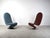 Textile 1-2-3 High Back Chairs attributed to Verner Panton for Fritz Hansen, 1973, Set of 2 For Sale - Image 7 of 14