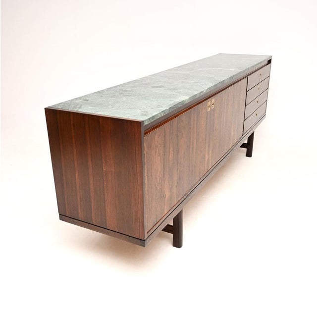 Mid-Century Modern Vintage Marble Top Sideboard by Robert Heritage for Archie Shine, 1960 For Sale - Image 3 of 13