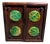 Vintage Huali Wood Double-Drawer Jewelry Box With Carved Green Jade Discs For Sale