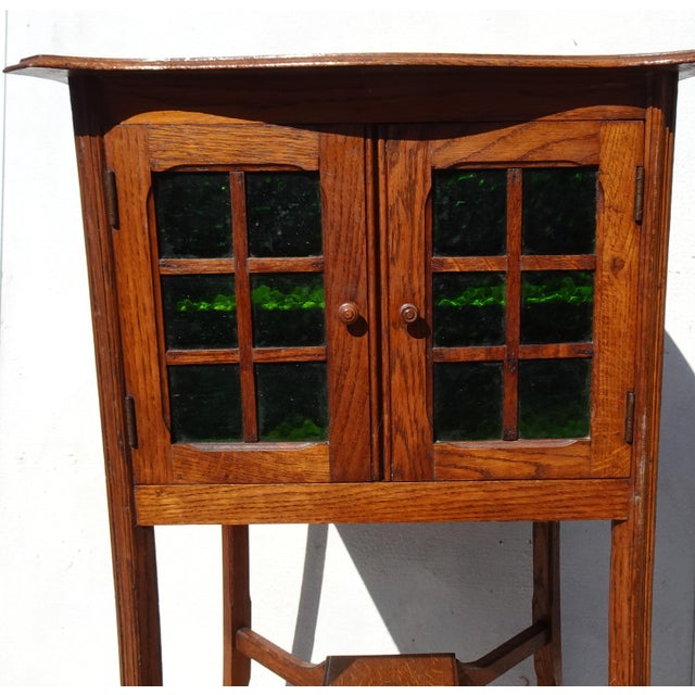 Art Nouveau Arts and Crafts Display Cabinet, 1890s For Sale - Image 10 of 18