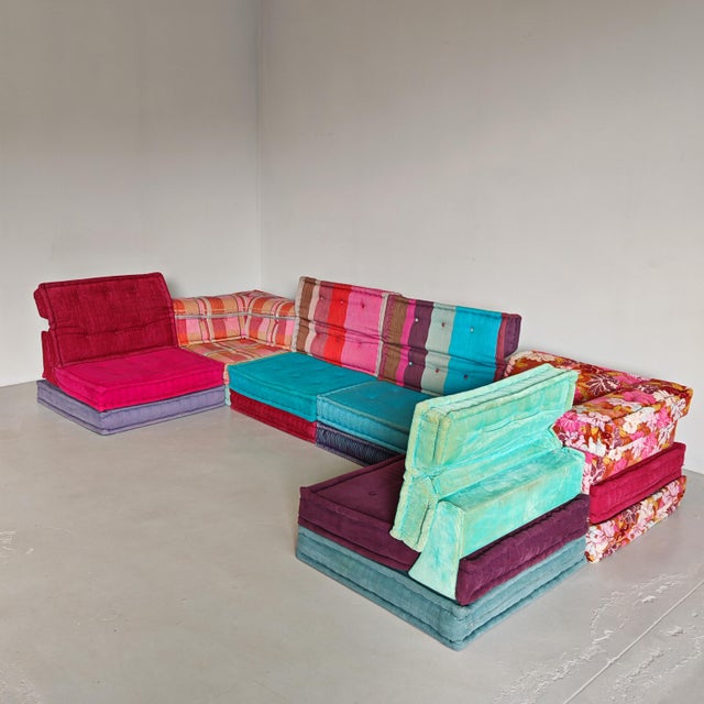 Modern Modular Model Mah Jong 6-Seater Sofa by H. Hopfer for Roche Bobois, 1990s, Set of 6 For Sale - Image 3 of 18