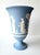 Vintage 1974 Wedgwood Blue Jasperware Trophy Vase - "The Muses" Neoclassical Pedestal Urn For Sale In Los Angeles - Image 6 of 6
