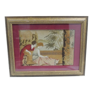 Antique Aubusson Framed Tapestry Art For Sale