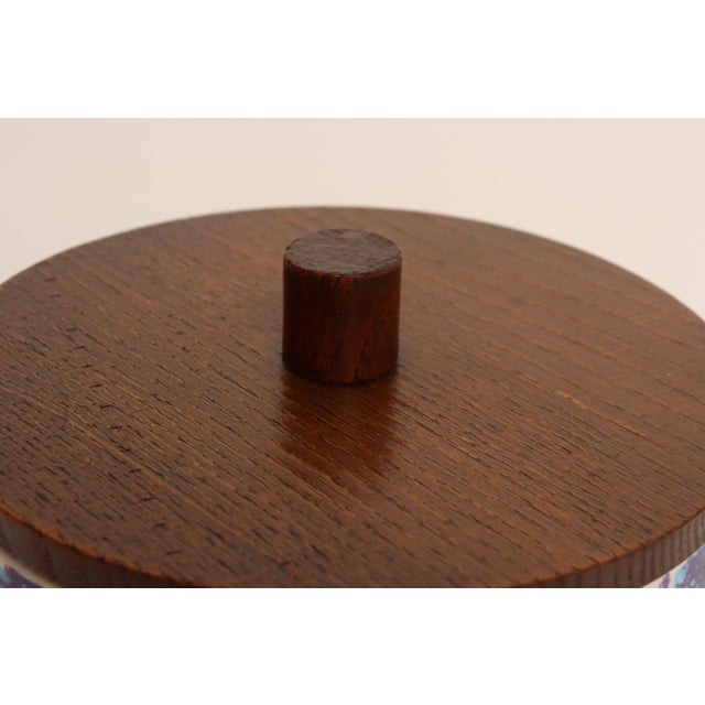 Vintage Elfi Stadler for Schramberg Faience Ceramic Lidded Jar / Canister / Box For Sale - Image 15 of 17