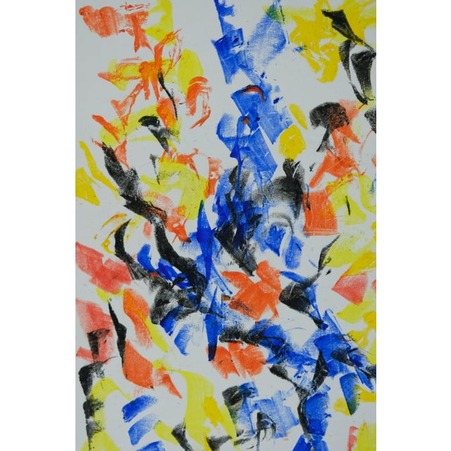 Modern Françoise Galle, The Runner, Pastel Drawing For Sale - Image 3 of 6