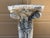 Weathered Neoclassical Cast-Concrete Corinthian Garden Pedestal For Sale - Image 13 of 16