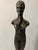 1990s Vintage Pair of Iron Giacometti Inspired Figures on Marble For Sale - Image 5 of 7