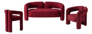 Dudet Sofa and Armchairs by Patricia Urquiola for Cassina, Set of 3