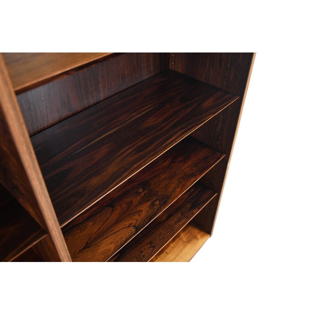 Brown Mid 20th Century Carlo Jensen Double Rosewood Bookcase by Hundevad + Co #3, Atrributed For Sale - Image 8 of 8