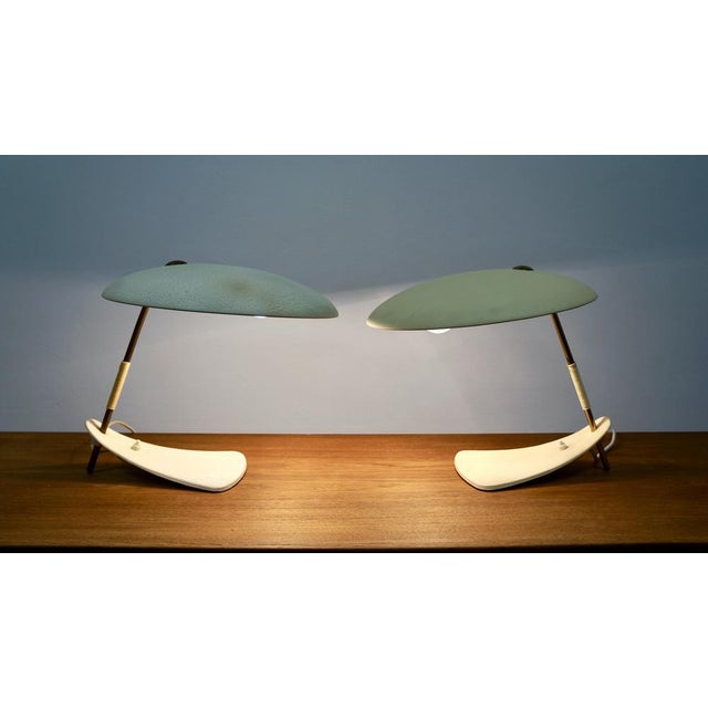 Stilnovo Vintage Modernist UFO Desk Lamp from Stilnovo, 1950s For Sale - Image 4 of 18